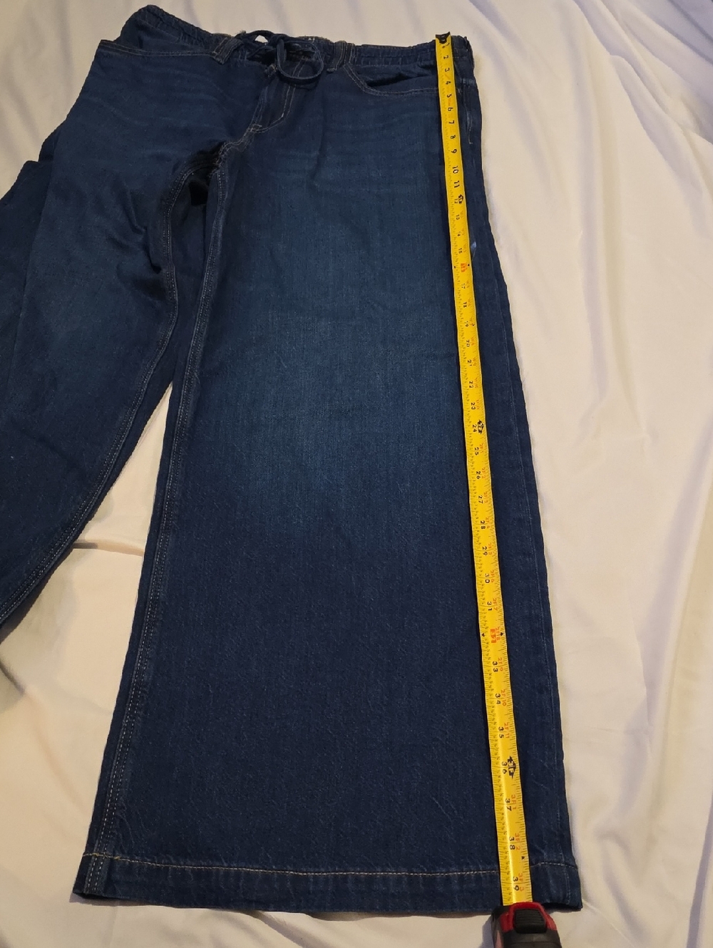 American Eagle Low Rise Strigid Ultra Wide Leg Jeans Size 6 - Picture 13 of 15